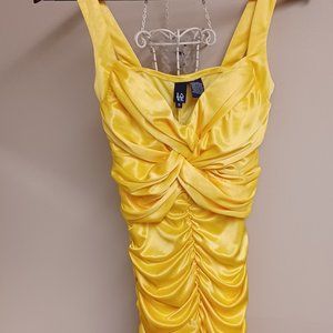 Yellow cocktail dress